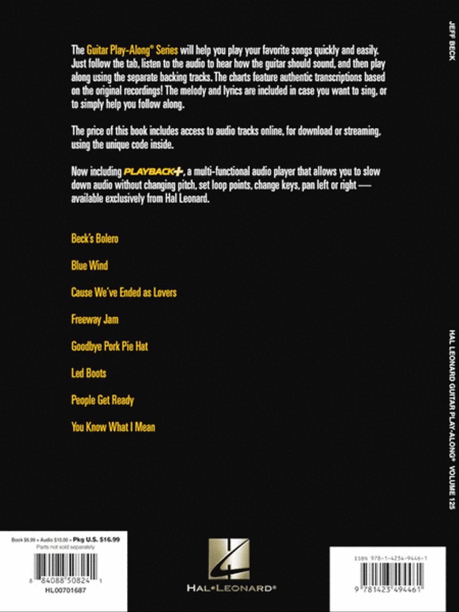 Jeff Beck Guitar Tablature scores gallery preview page 9
