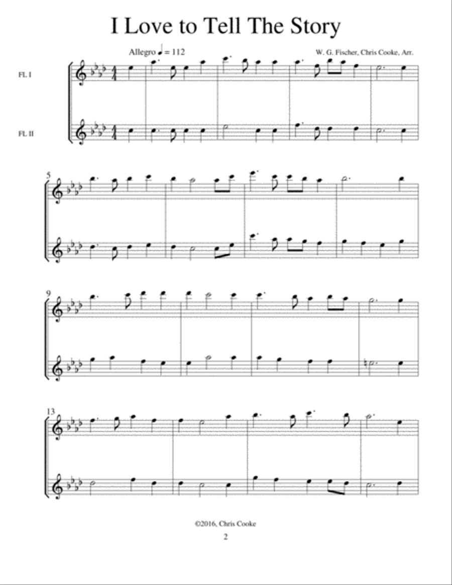 Hymns of His Great Love Flute Solo scores gallery preview page 4