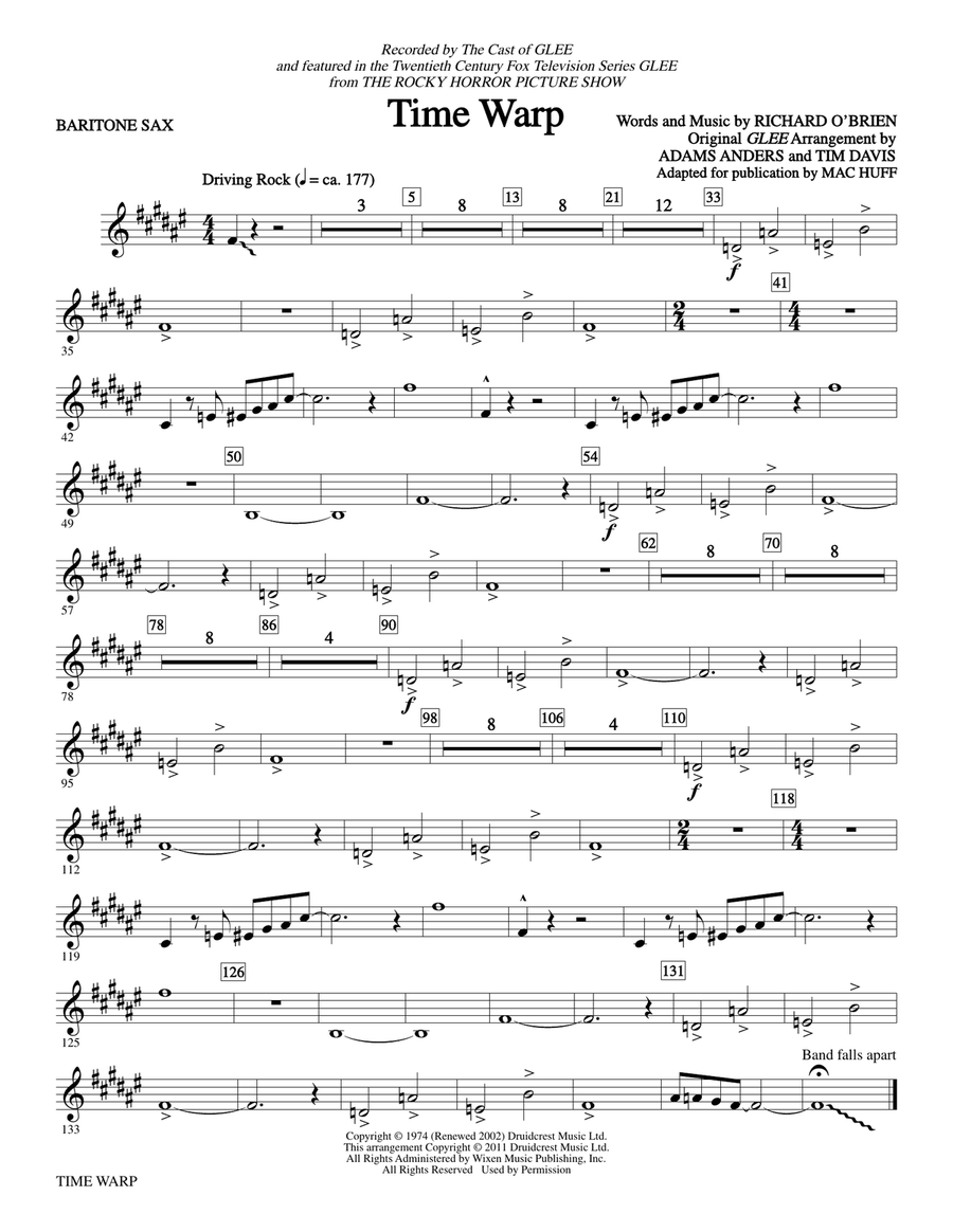 Time Warp - Baritone Saxophone