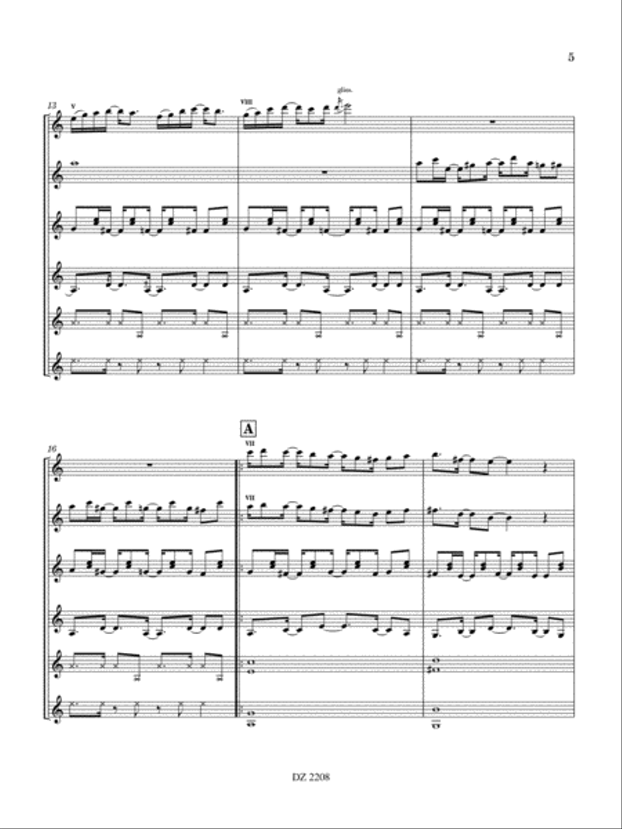 Summer Salsa Summer Salsa Guitar Ensemble scores gallery preview page 5