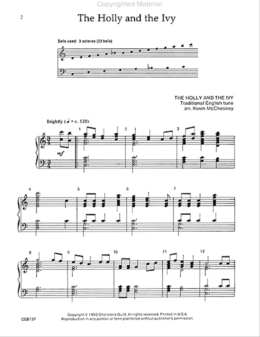 The Holly and the Ivy The Holly and the Ivy Handbell Choir scores gallery preview page 2