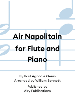 Air Napolitain for Flute and Piano