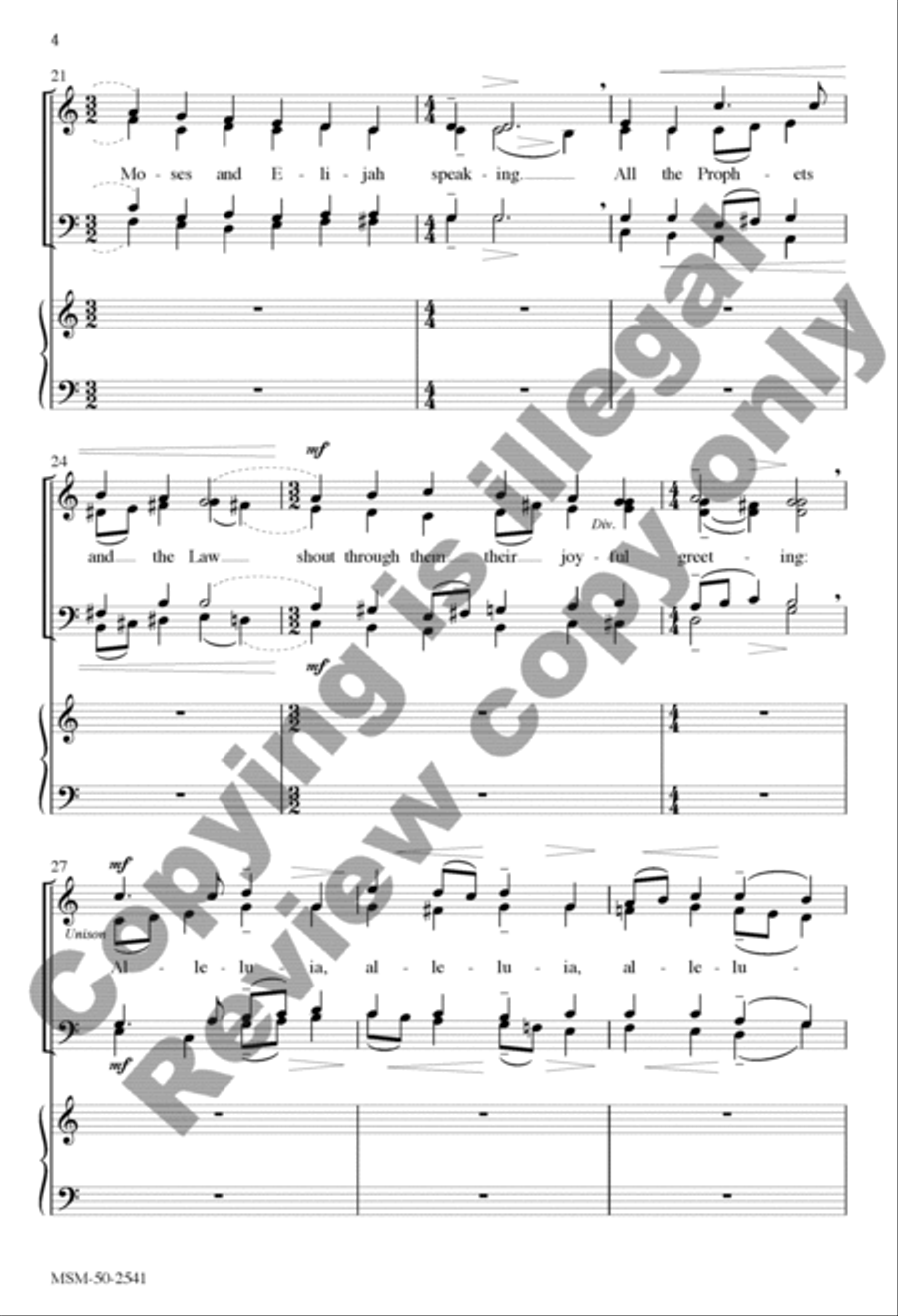 Jesus, on the Mountain Peak 4-Part scores gallery preview page 10
