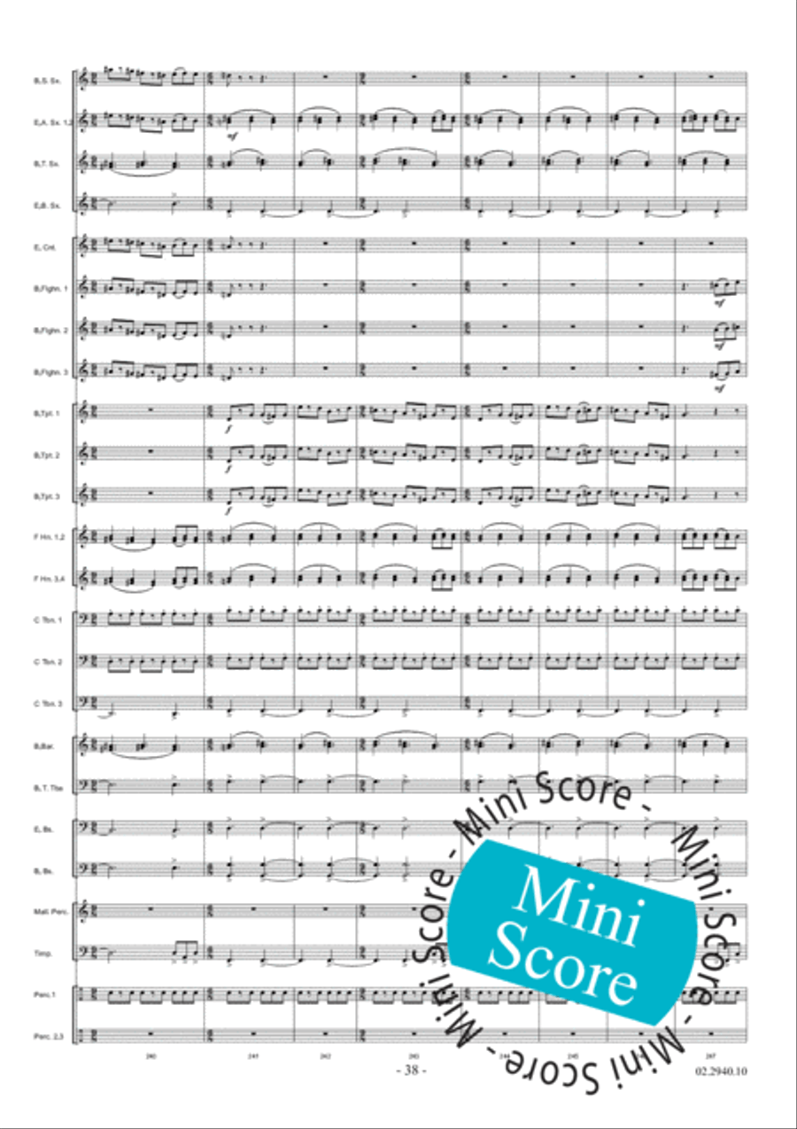 Aurora Fanfare Band scores gallery preview page 44