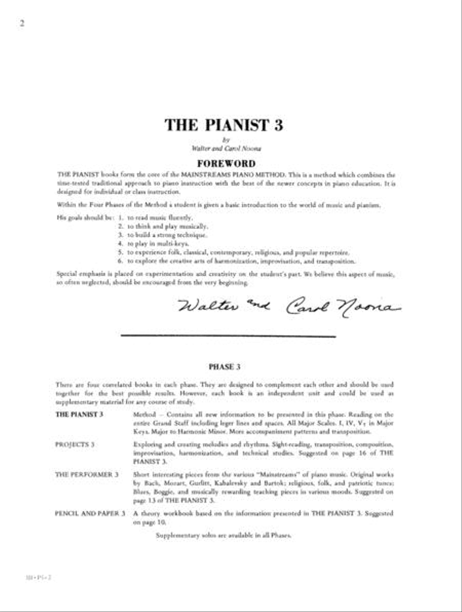 Mainstreams - The Pianist 3 Piano Method scores gallery preview page 2