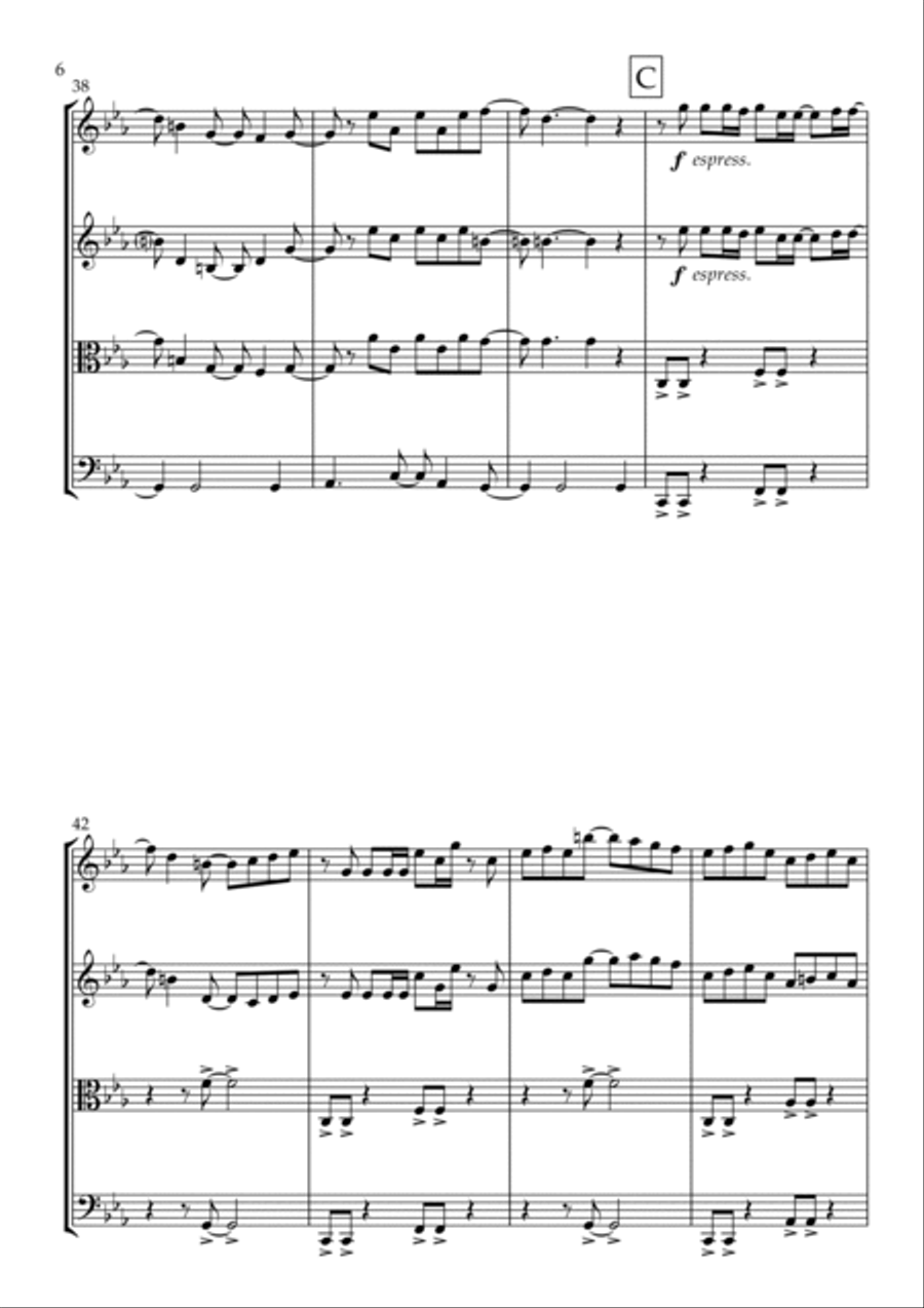 We Don't Talk About Bruno String Quartet scores gallery preview page 6