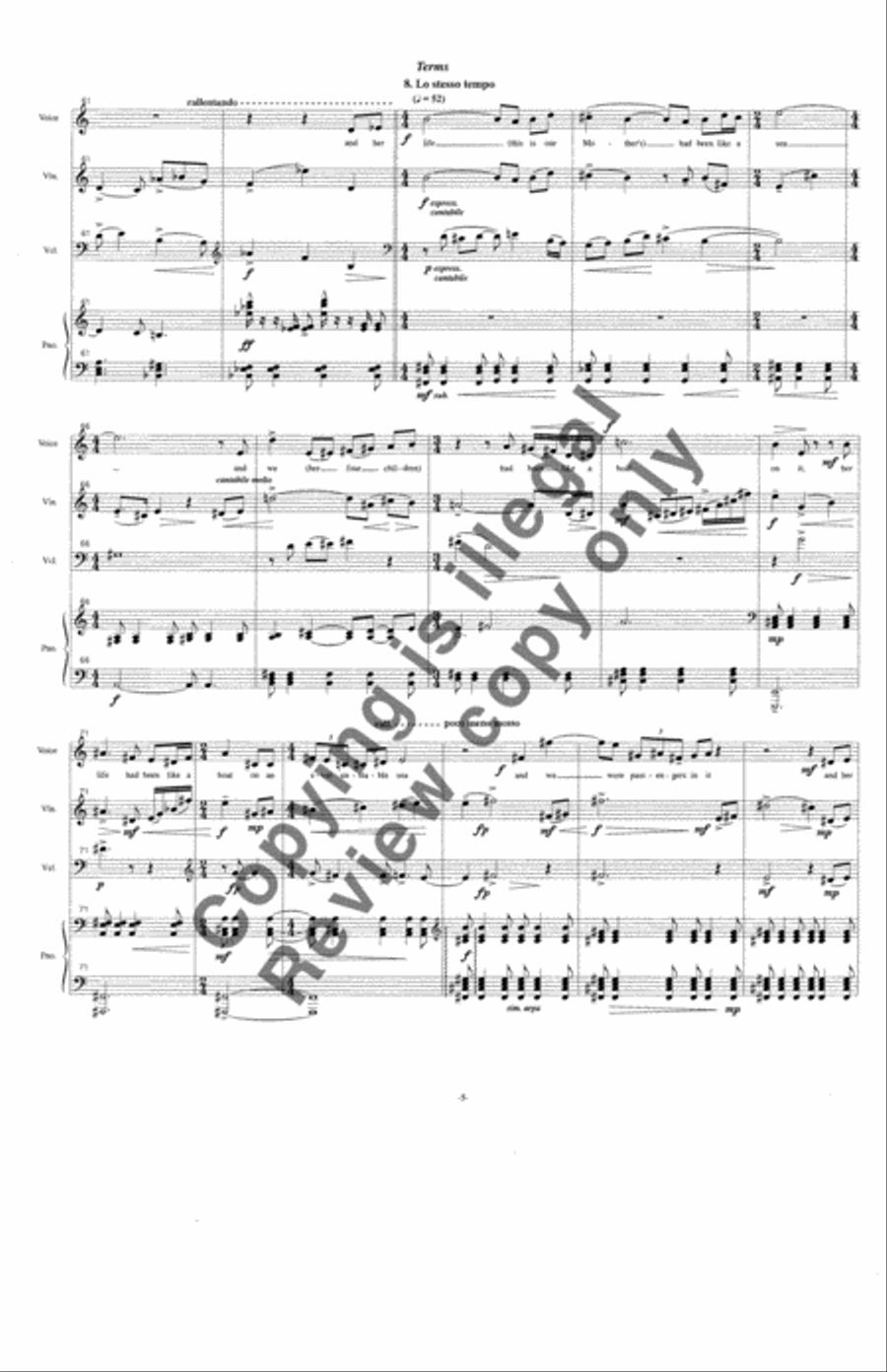 Jamaica's Songs Piano Trio scores gallery preview page 7