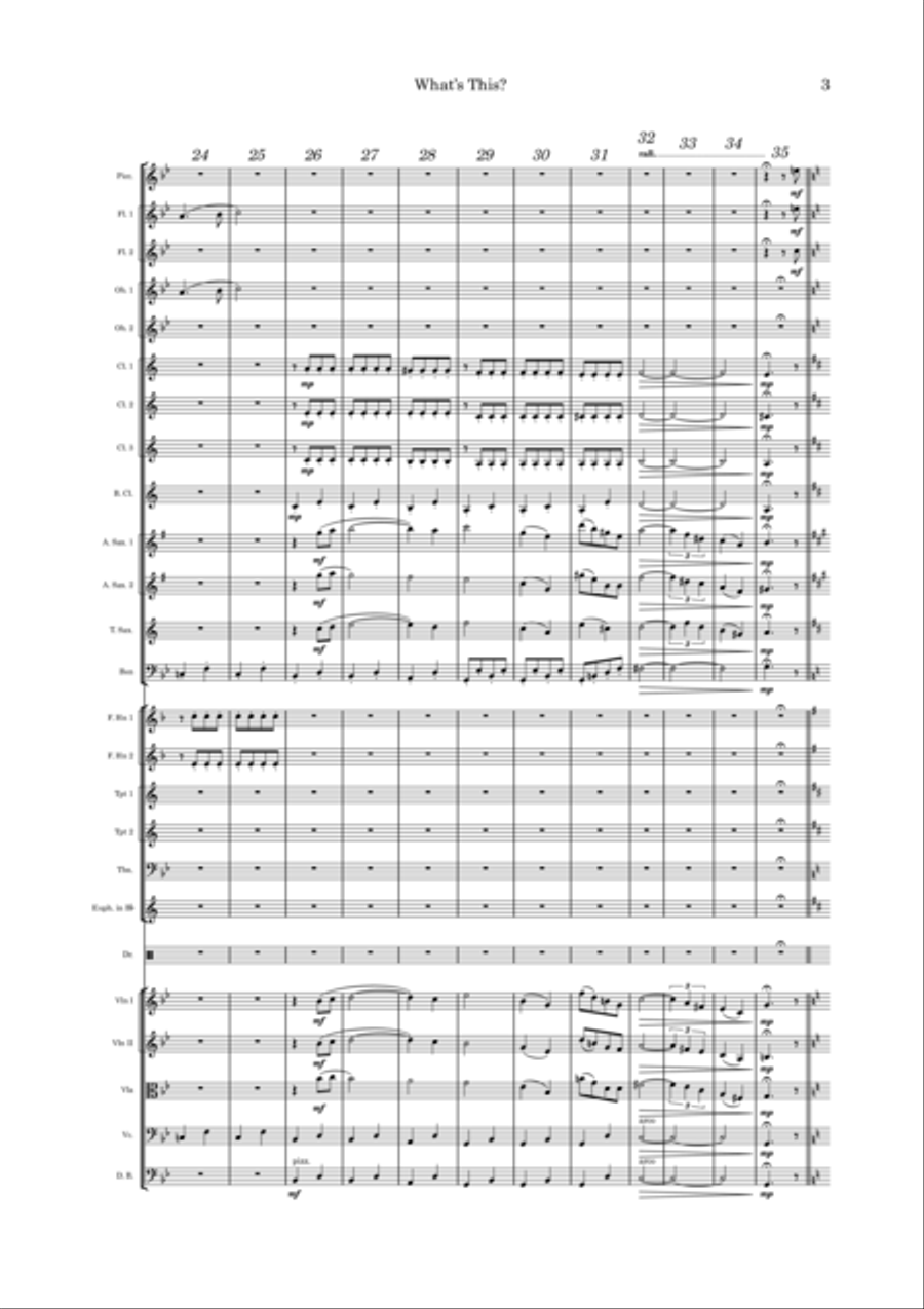 What's This? What's This? Full Orchestra scores gallery preview page 3