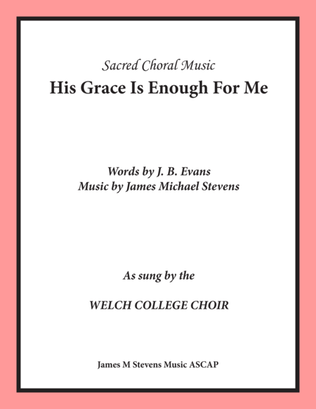 Book cover for His Grace Is Enough For Me