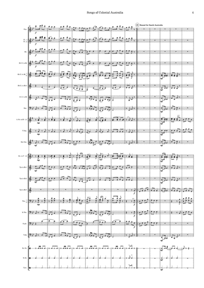 Songs of Colonial Australia - Wind Band/Full Score image number null