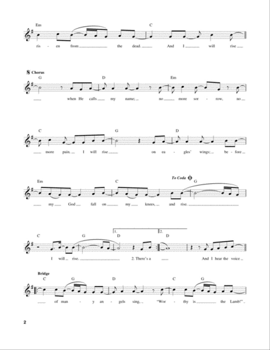 I Will Rise Acoustic Guitar scores gallery preview page 2