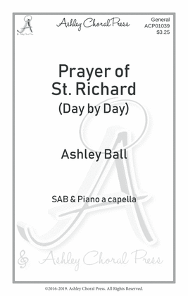 Prayer of St. Richard, day by day