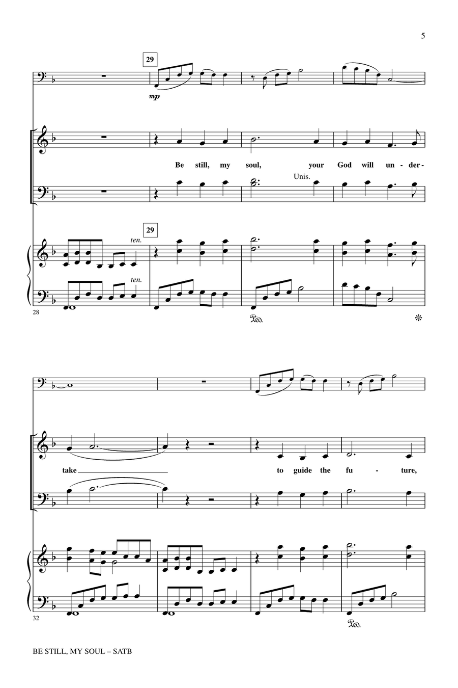 Be Still My Soul 4-Part scores gallery preview page 4