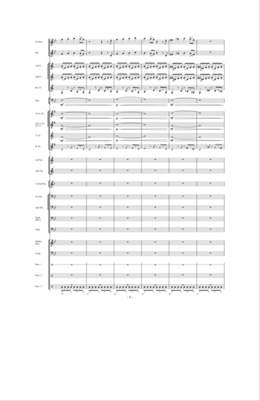 Night Ride Through Metropolis Concert Band scores gallery preview page 4