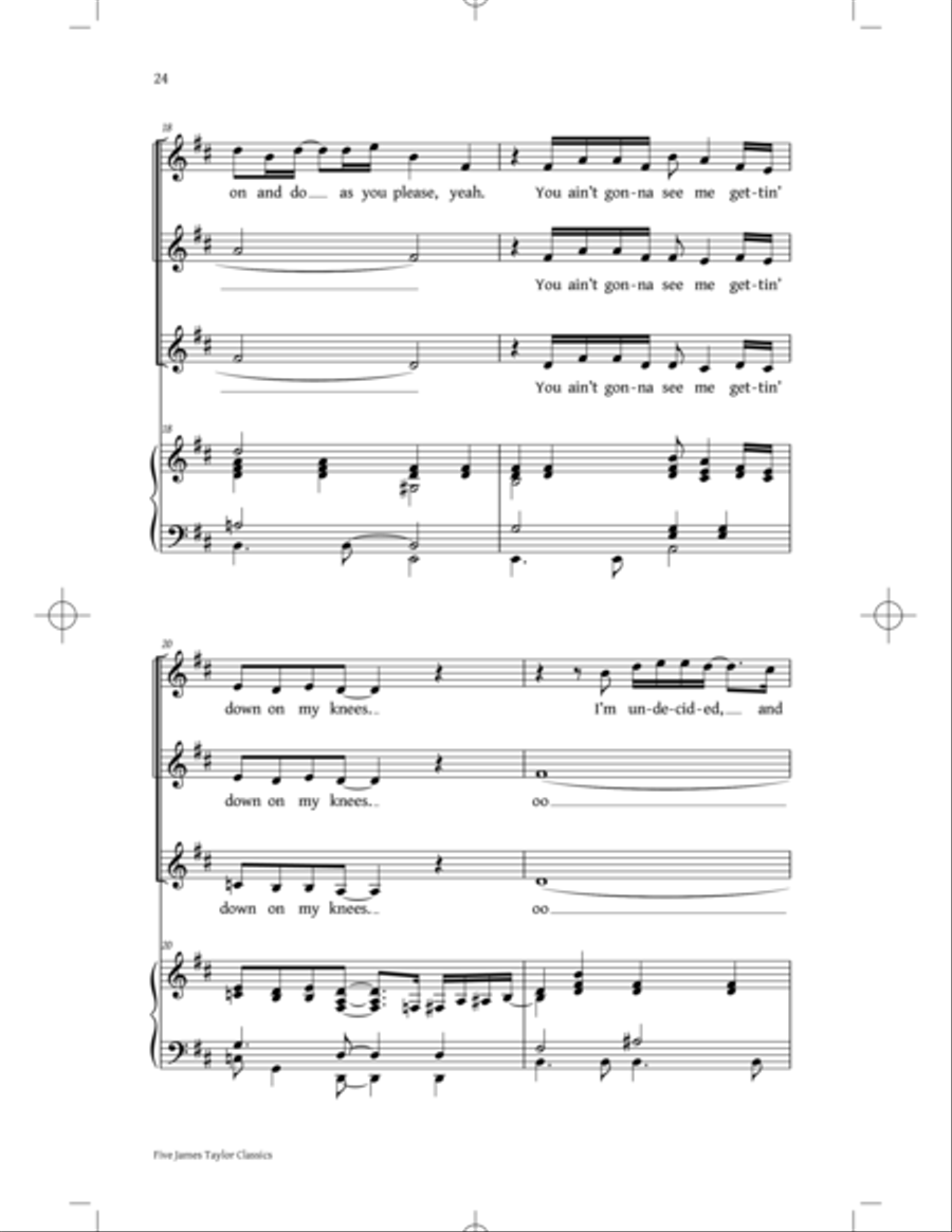 You've Got A Friend: Five James Taylor Classics SSA scores gallery preview page 22