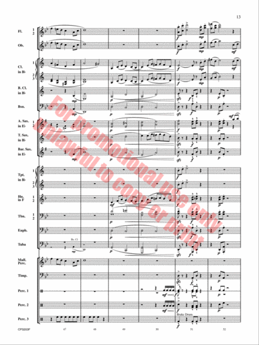 Red Hills Saga Concert Band scores gallery preview page 14
