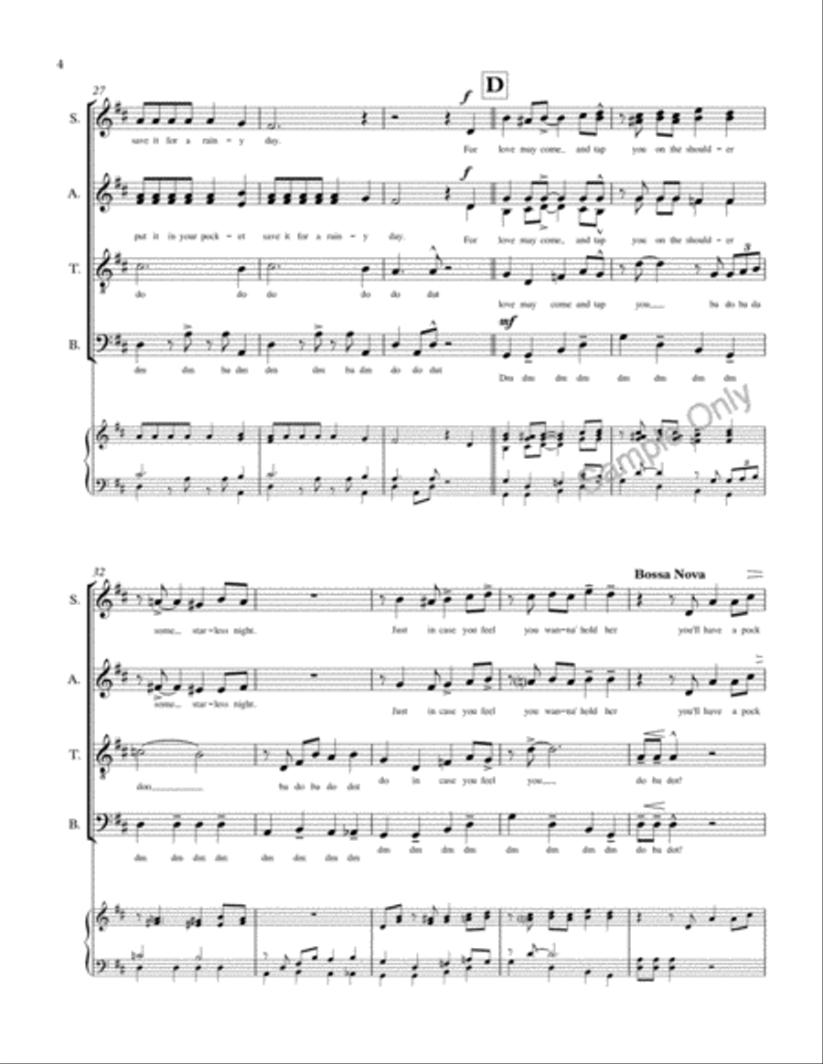 Catch A Falling Star Catch A Falling Star 4-Part scores gallery preview page 4