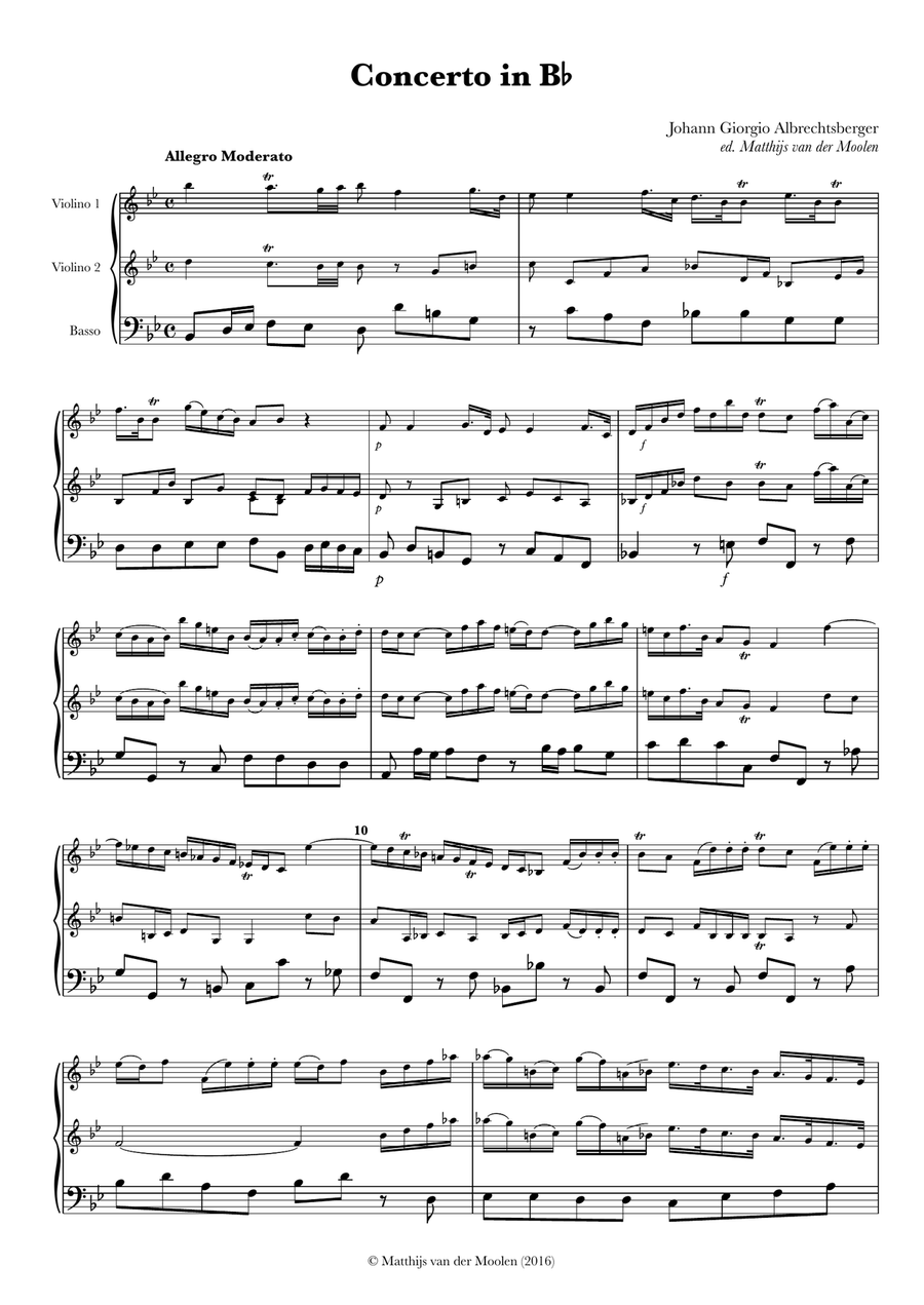 (Alto) Trombone Concerto in B♭ - with orchestra parts! Small Ensemble scores gallery preview page 2