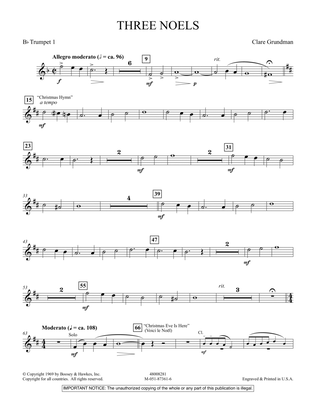 Three Noels - Bb Trumpet 1