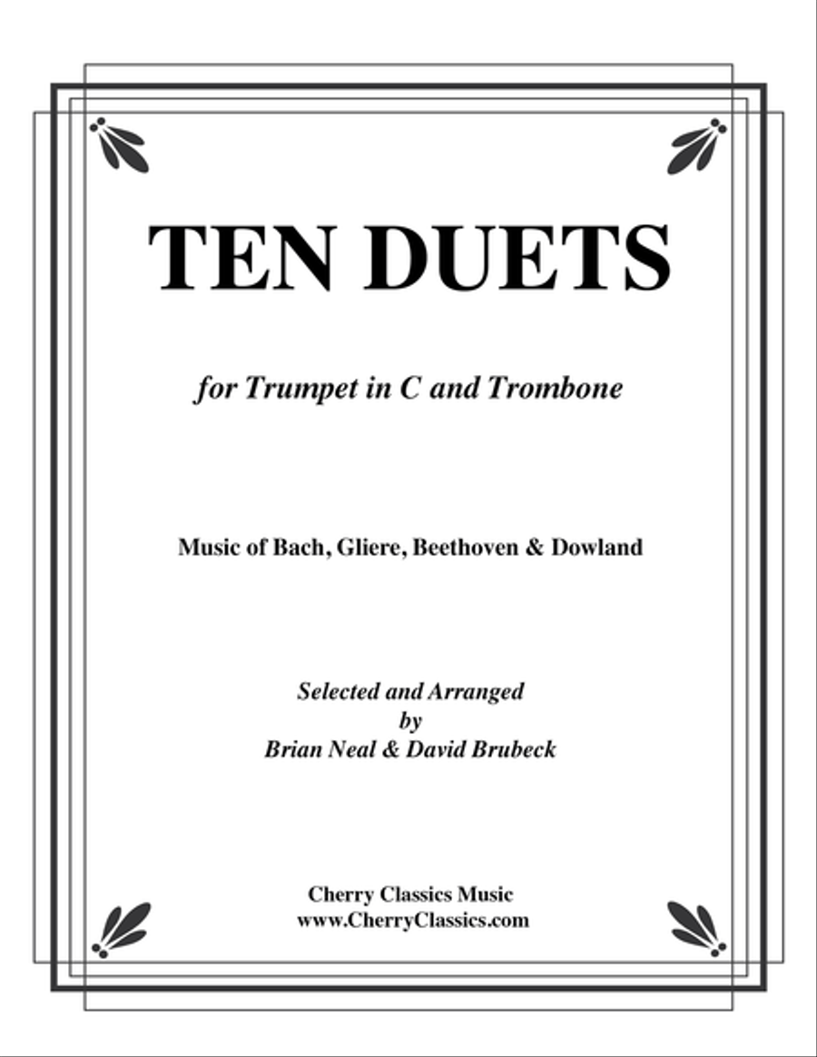 Book cover for Ten Duets for Trumpet in C & Trombone