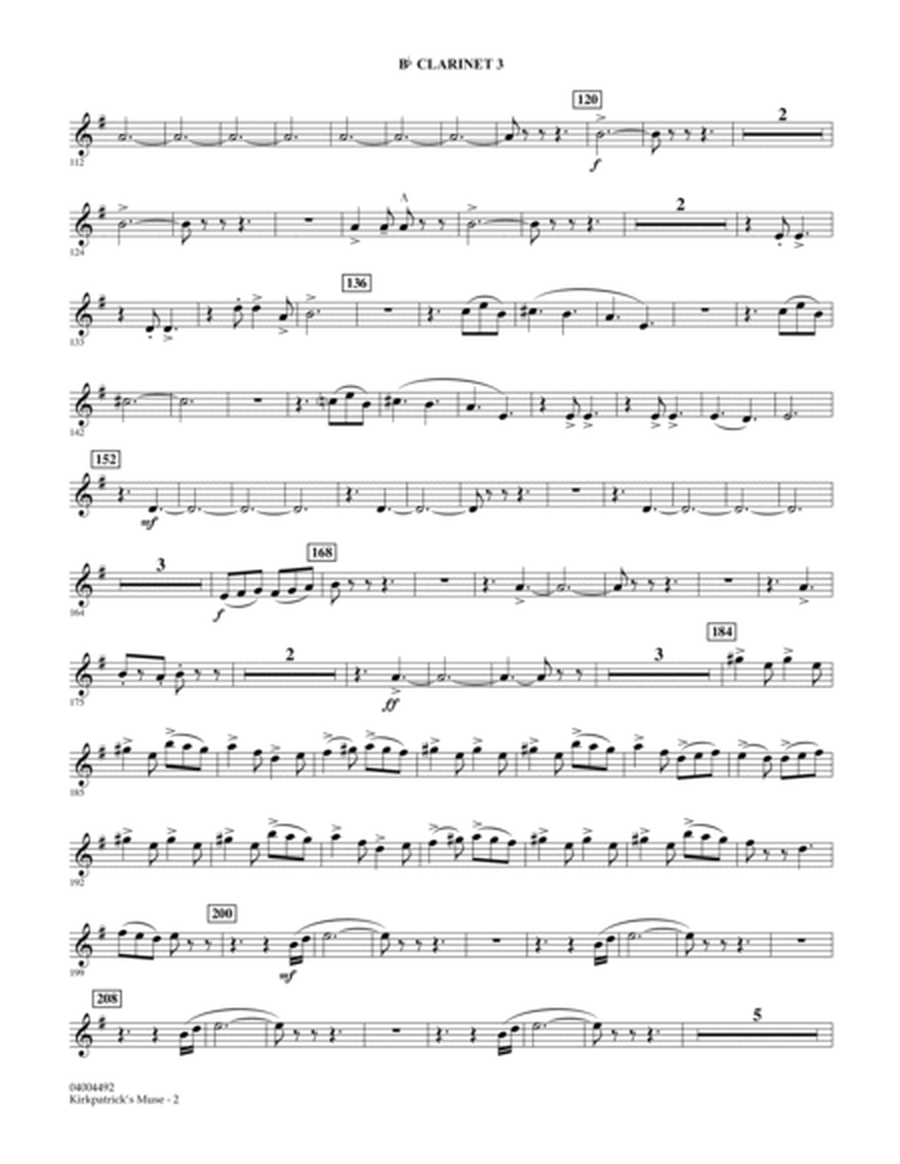 Kirkpatrick's Muse - Bb Clarinet 3