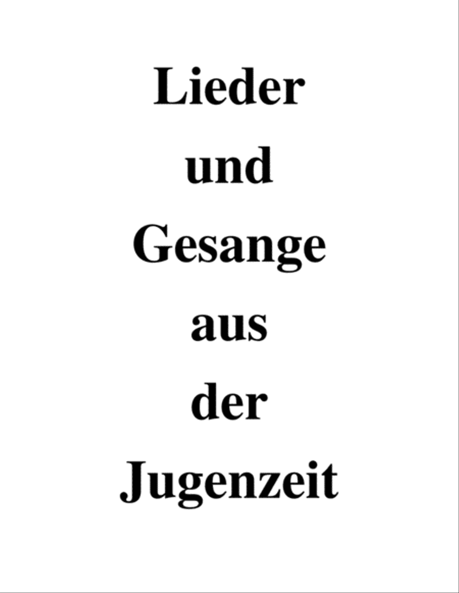 Lieder und Gesange - violin and piano image number null