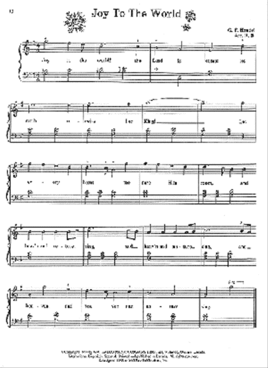 Christmas Carols for Easy Piano Voice scores gallery preview page 2