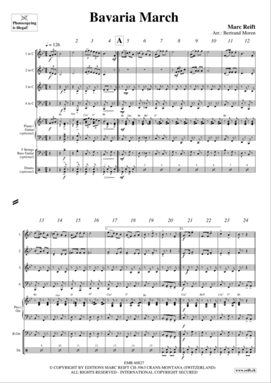 Bavaria March Bavaria March Score scores gallery preview page 3