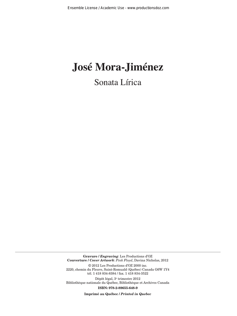 Sonata Lírica Classical Guitar scores gallery preview page 1