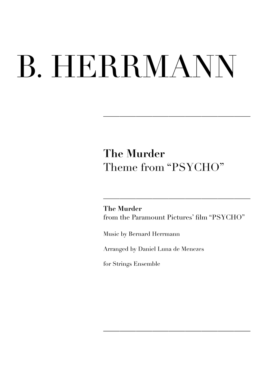 Psycho (theme) String Orchestra scores gallery preview page 1