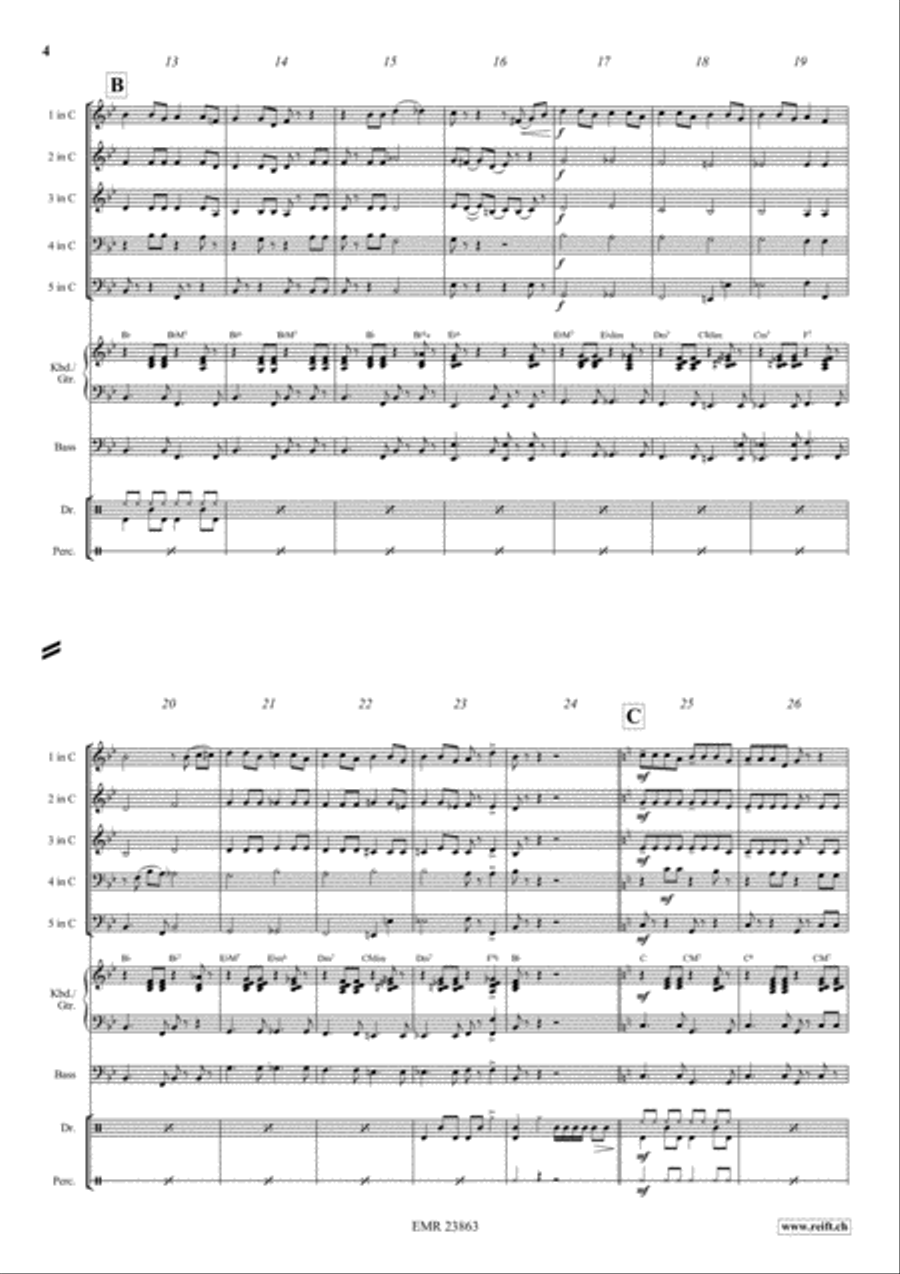Cha Cha - Cuba Libre Cha Cha - Cuba Libre Brass Ensemble scores gallery preview page 4