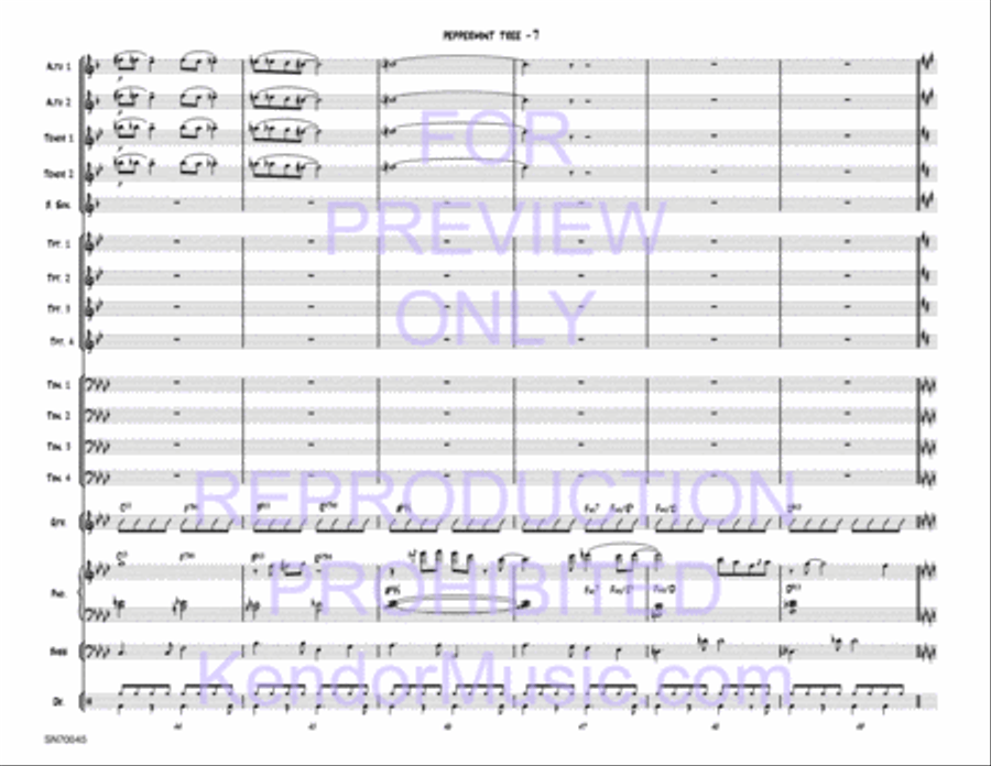 Peppermint Tree (Full Score) Jazz Ensemble scores gallery preview page 8