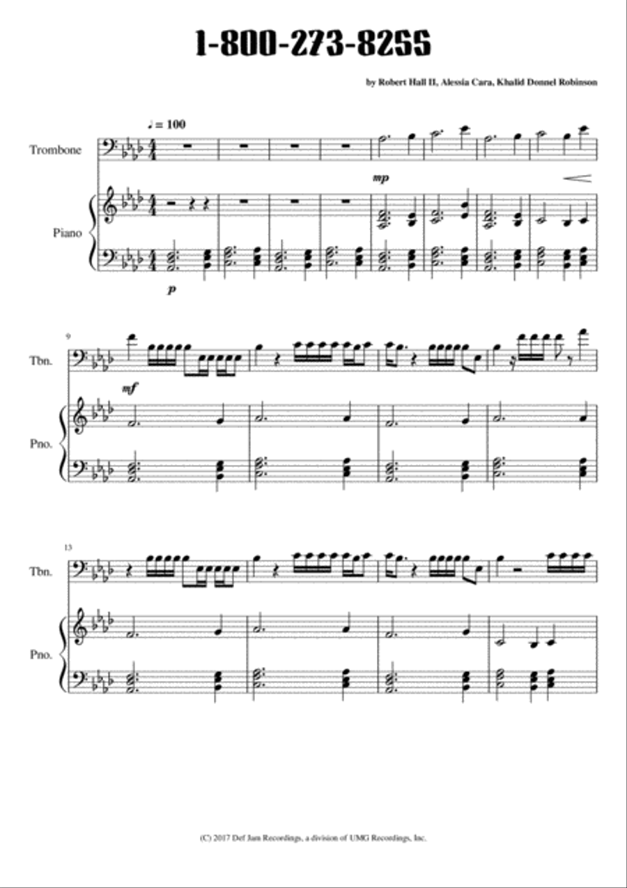 1-800-273-8255 Small Ensemble scores gallery preview page 1