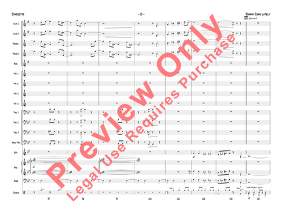 Johnny Come Lately Jazz Ensemble scores gallery preview page 16