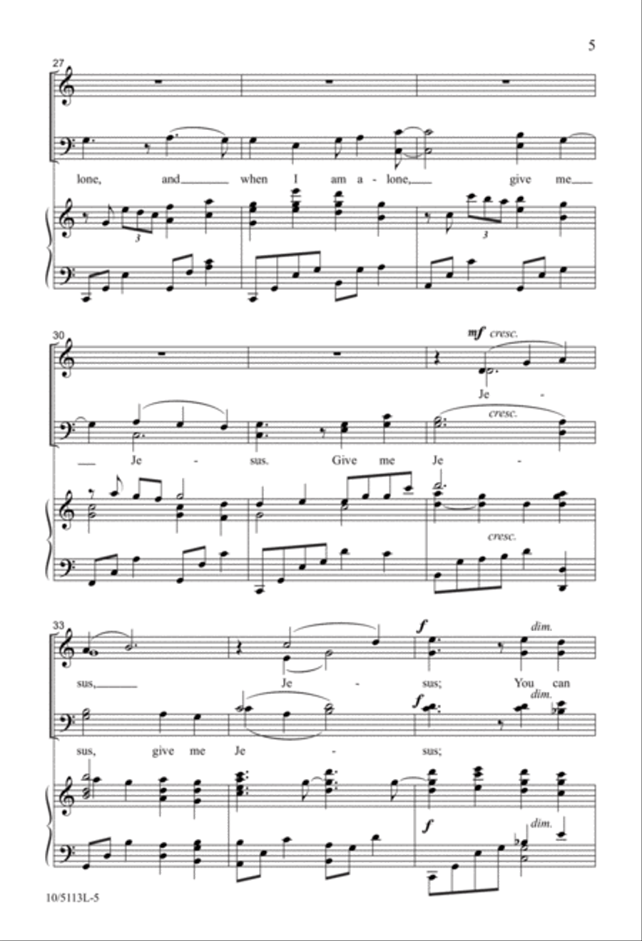 Give Me Jesus Give Me Jesus 4-Part scores gallery preview page 5