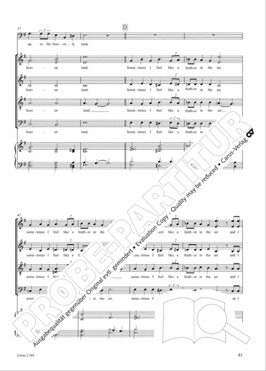 Hallelujah. Gospels and Spirituals for mixed choir Mixed Choir scores gallery preview page 69