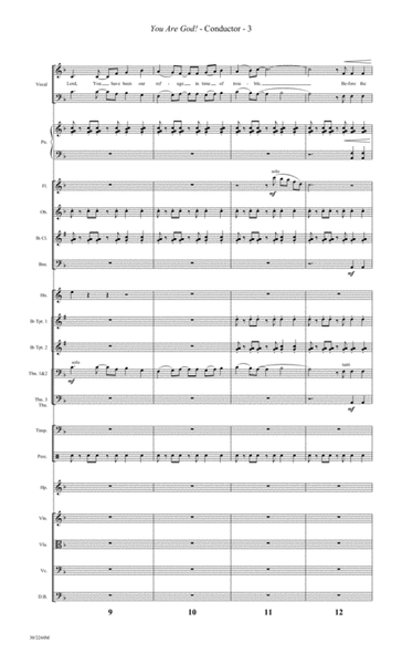 You Are God! - Orchestral Score and Parts