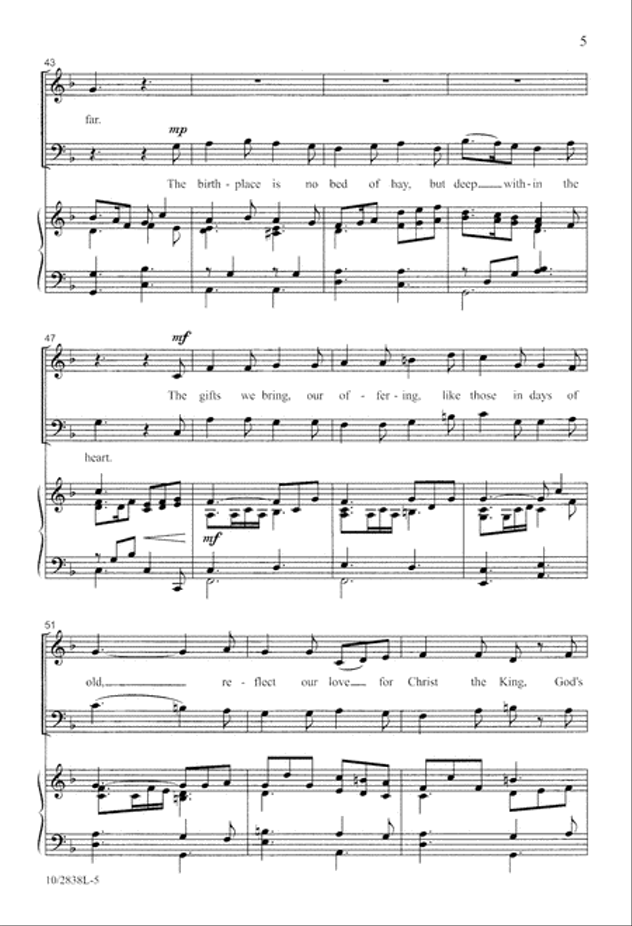 Jesus is Born Today Jesus is Born Today 4-Part scores gallery preview page 5