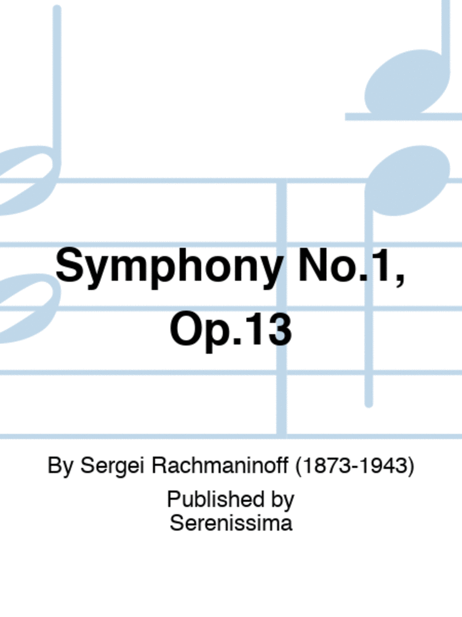 Symphony No.1, Op.13 Score scores gallery preview page 1