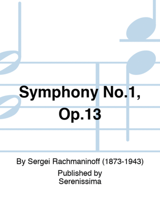 Book cover for Symphony No.1, Op.13