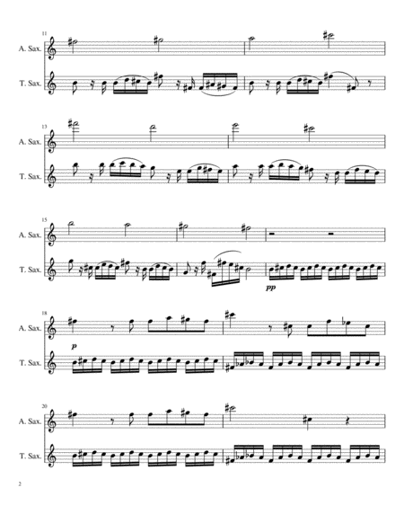 Caprice No. 24 for Saxophone Duet