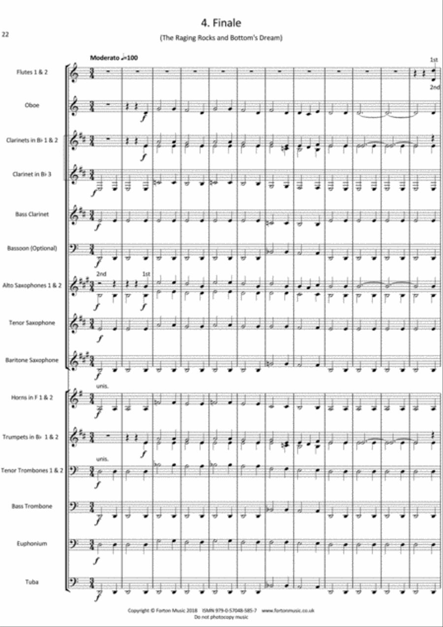 Midsummer Miniatures Concert Band scores gallery preview page 5