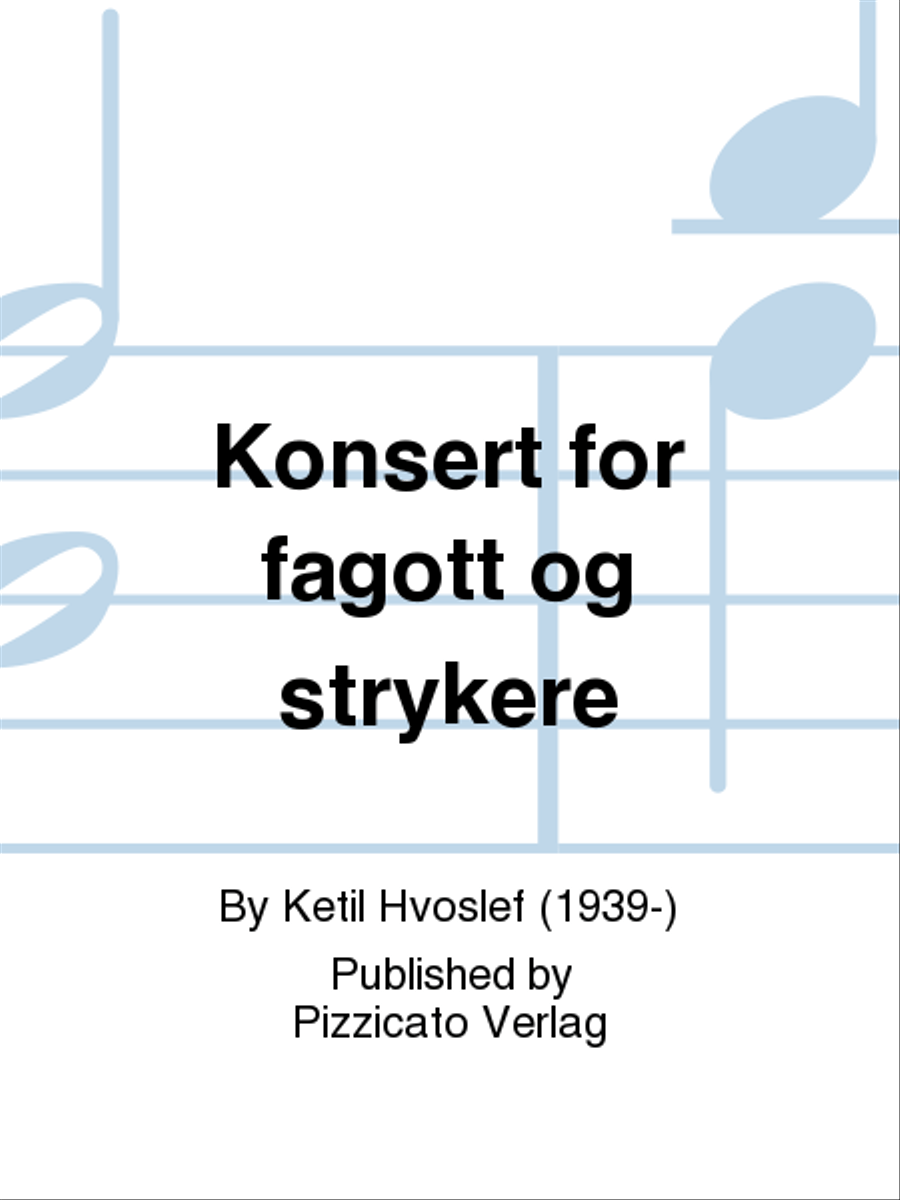 Konsert for fagott og strykere Bassoon Solo scores gallery preview page 1
