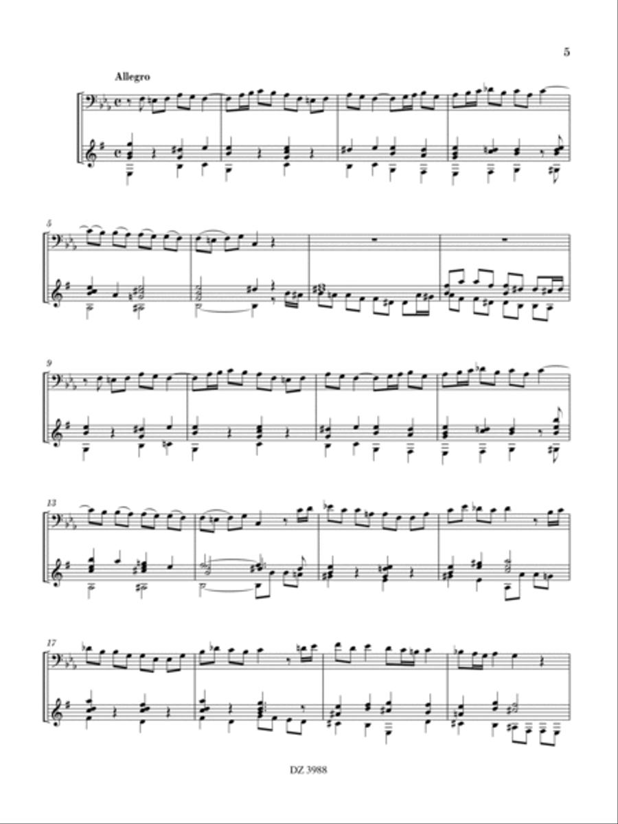 Sonata in F minor Bassoon scores gallery preview page 6