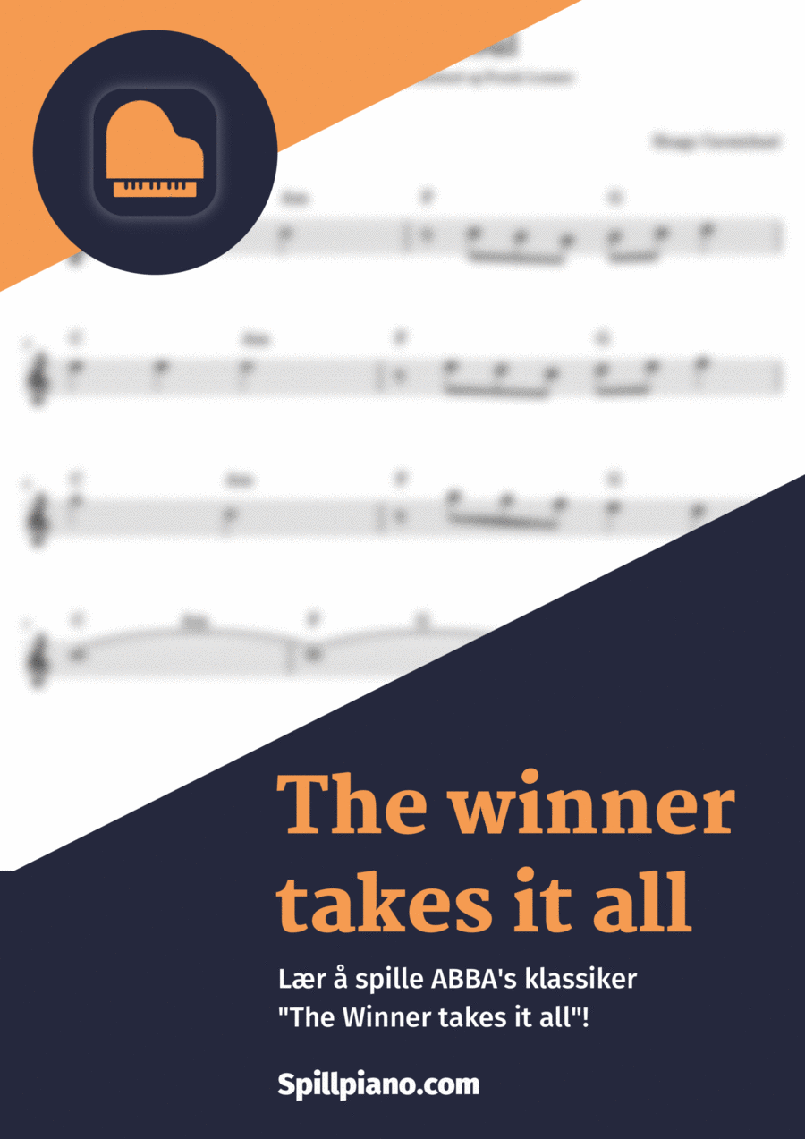 The Winner Takes It All Piano Solo scores gallery preview page 1