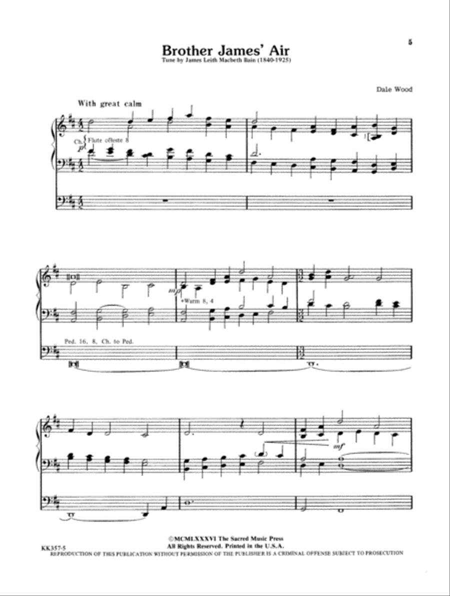 Wood Works for Organ, Book 1 Organ scores gallery preview page 5