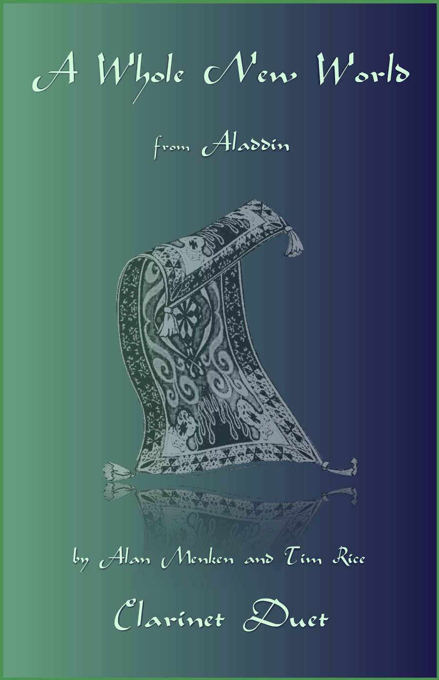 A Whole New World (from 'Aladdin') Clarinet Duet scores gallery preview page 1