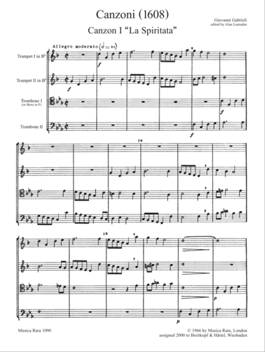 Canzoni String Quartet scores gallery preview page 2