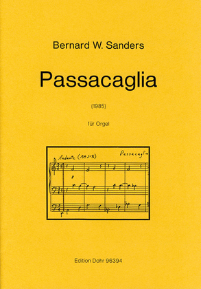 Book cover for Passacaglia für Orgel (1985)