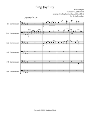 Sing Joyfully (Eb) (Euphonium Sextet) (Bass Clef)